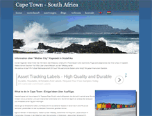 Tablet Screenshot of cape-town.at