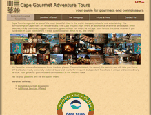 Tablet Screenshot of gourmet.cape-town.info